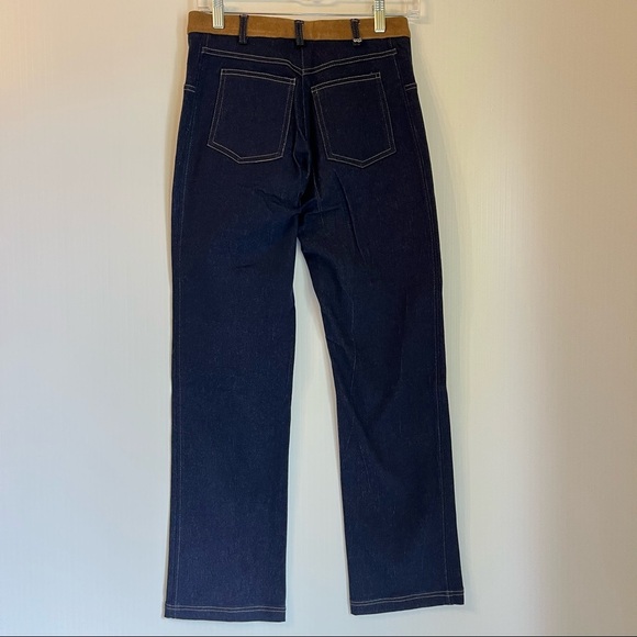 NWOT Unique Denim Trench Coat and Pants Set Sz Sm Y2K Western Riding Style - Picture 8 of 12